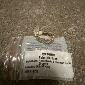 Gold and Pink Fairytale Band Ring